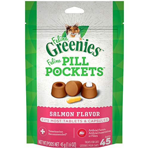 Greenies Feline Pill Pockets Salmon 1.6-Ounce