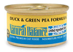 Natural Balance 53259 Pea and Duck Canned Cat Food 24/3 Oz