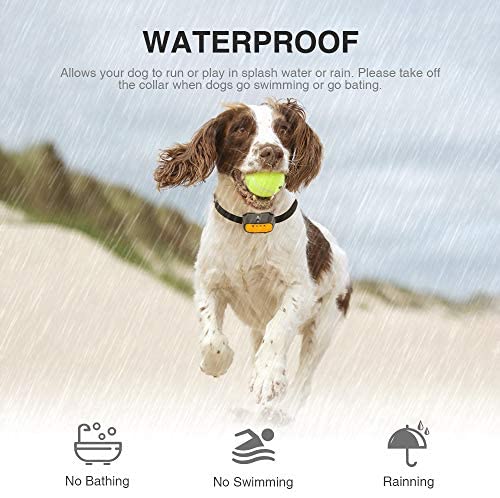 Spray Dog Training Collar - Spray Remote Bark Collar Trainer (Citronella Spray is Included) 2 Modes 500 Ft Range No Electric Shock Rechargeable Adjustable Waterproof for Small Medium Dogs