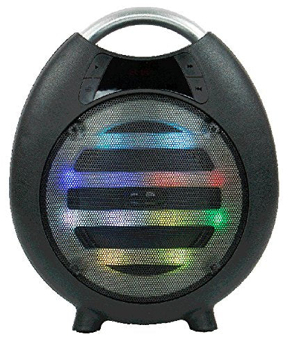 QFX PBX-2100BLK 6,5 pouces rechargeable Partage portable alimenté par batterie avec Bluetooth