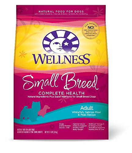 Wellness 46411 Small Breed Complete Health Adult Whitefish/Salmon/Peas 11LB
