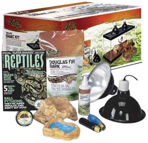 Zilla 28001 20-Gallon Deluxe Snake Kit, 14-1/2-Inch by 32-Inch by 14-3/4-Inch