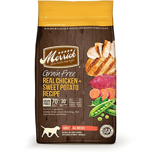 Merrick Grain Free Real Chicken & Sweet Potato Dry Dog Food, 12 lb.