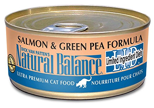 Natural Balance 53222 LID Salmon & Green Pea Canned Cat Food 24/5.5OZ