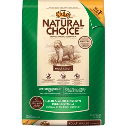 Nutro Natural Choice Limited ingredients Lamb & Rice Adult Dog Food 13.61kg