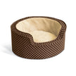 K&H Manufacturing 18 pouces ronde-sobre à la réchauffage confortable, petits, carrés bruns / bruns