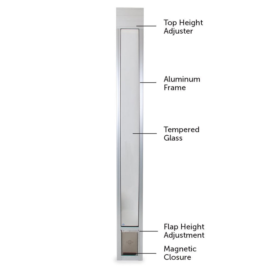 PetSafe Freedom Aluminum Patio Panel Sliding Glass Dog and Cat Door