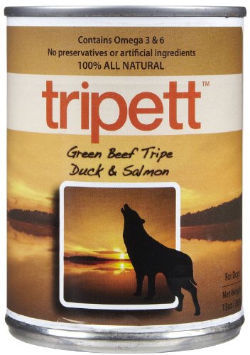 Tripett 5oz Tripe de boeuf, canard et saumon pour chiens 24 / boîtier
