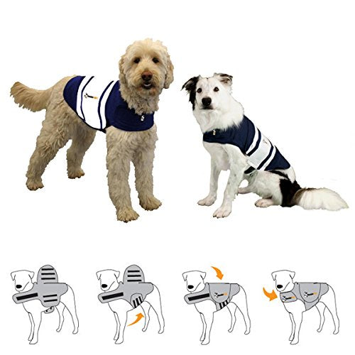 Thundershirt Polo Blue Dog Anxiety Solution