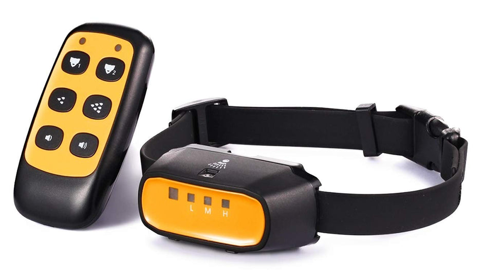 SprayLogik New Upgraded (no Shock) Spray Collar Remote Trainer (Rechargeable, Waterproof, Tone, Auto Anti Bark Function, Soft Silicon Collar Strap, Suitable for All Dogs)