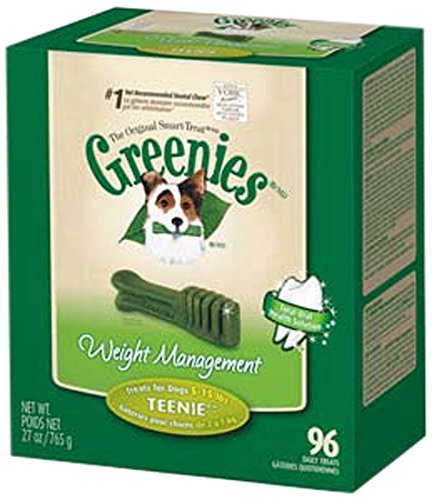 Greenies 10075560 LITE Tub Weight Management Dog Treat 27OZ (Teenie)
