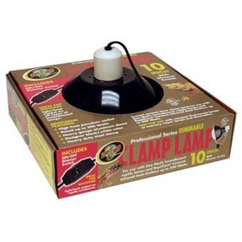 Zoo Med RR1523B Deluxe Dimmable Clamp Lamp 10inch