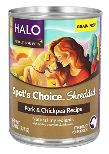 HALO Spot's Choice Canned Dog Food Pork & Chickpea 12 x 13.2oz