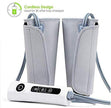 Masseur de jambe Mollage de la jambe de compression de l'air pour la circulation de pied de base de veau et batterie rechargeable Batterie 3 Intensités 2 Modes 6 Scénarios d'expérience
