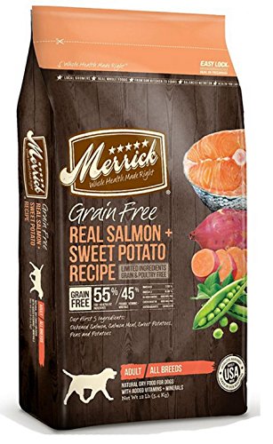 Merrick Grain Free Real Saumon et Recette de patates douces Aliments pour chiens
