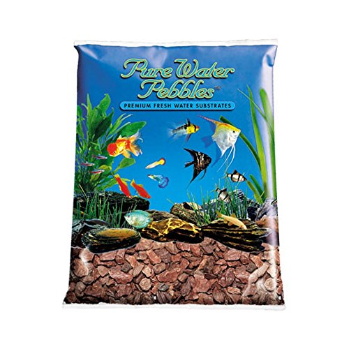 Importations mondiales aa3762 Pure cailloux d'eau Natural Aquarium Gravel (cailloux de cannelle, 5 lb x 8pc)