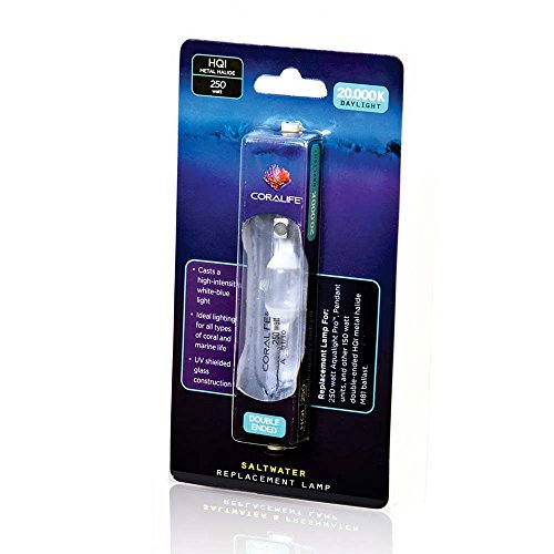 Coralife 05442 20,000K Daylight HQI Metal Halide Double Ended Lamp (250 Watt)