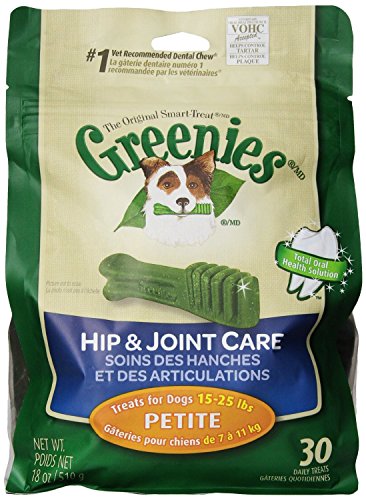Greenies 10113462 Hip & Joint Care Dental Chews For Dog 18OZ (Petite)