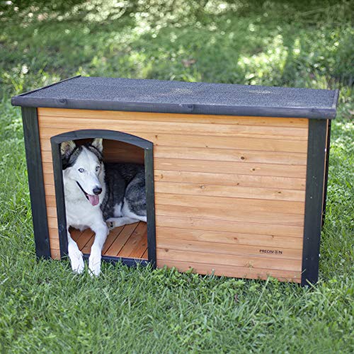 Precision Pet Petmate Extreme Weather-Resistant Log Cabin Dog House Adjustable Feet, 4