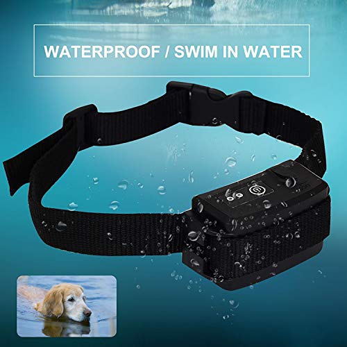 Aniluxe Customizable Radio Waterproof Dog Fence Electric Shock Collar Containment System