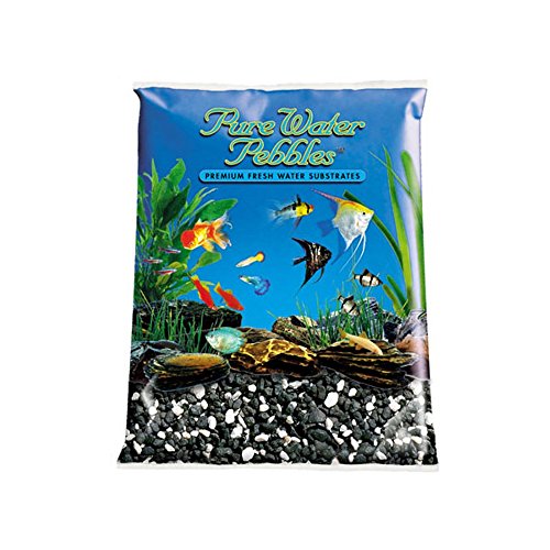 Worldwide Imports AA3723 Pure Water Pebbles Coated Aquarium Gravel 10pc (Salt & Pepper, 5Lbs)