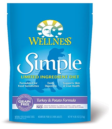 Bien-être simple de dinde sans céréales et de pommes de terre alimentaires pour chiens secs (4 lb)