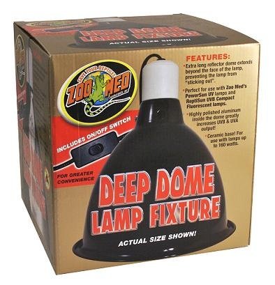 Zoo Med LF-17 Repti Deep Dome Lamp Fixture