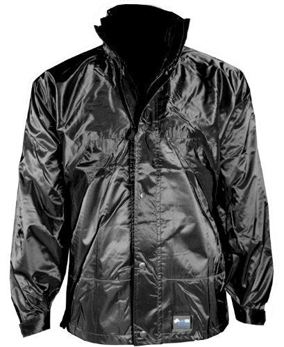 N170J ZOOM Black Forest Green Navy Ripstop Nylon Jacket Waterproof Breathable Navy Black Forest Green - XS-3XL (Black, XXL)