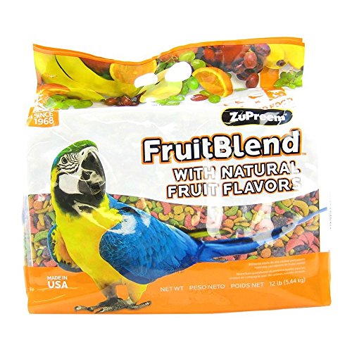 ZuPreem BB3321 FruitBlend With Natural Fruit Flavors Bird Food (Large - 12 lb)
