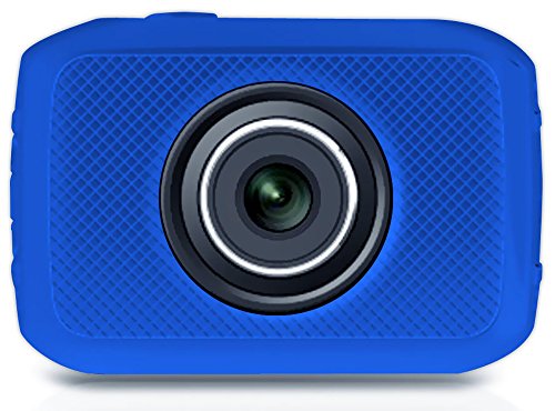 Pyle PSCHD30BL High-Definition Sport Action 5.0 MP Camera 720p Wide-Angle Camcorder, 2-Inch Touch Screen, Micro SD Card Slot - Blue