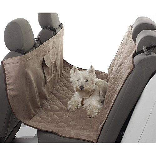 Petego Animal Basics Velvet Seat Cover Hammock Stone-Espresso