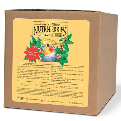 Lafeber 81644 Nutri-Berries Classic Cockatiel 20lb