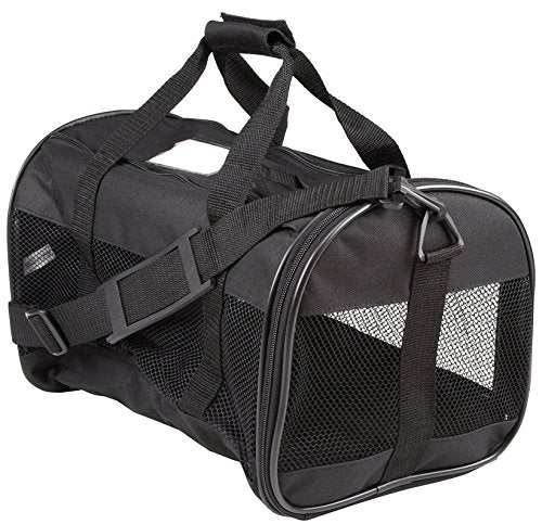 Petmate Soft Sided Kennel Cab - Black Medium (17x10x10 Inch)