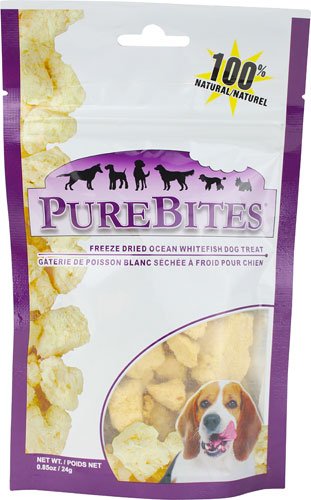 Pure Bides FloorShipper Ocean Whitefish Dog Treats 24g et 50g