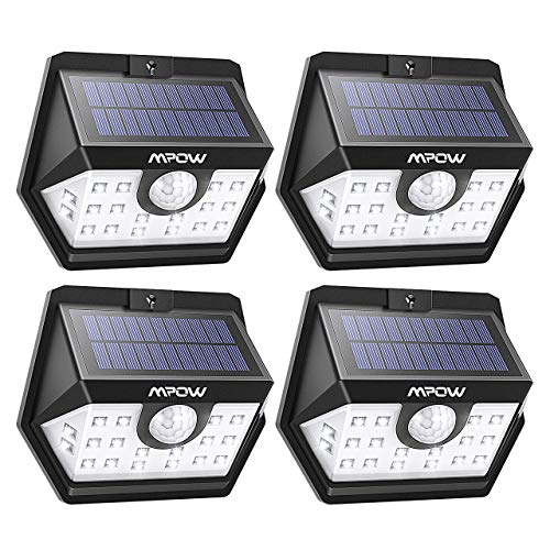 Mpow PXMPCD151AB-CAAA1  Mpow Solar Lights Outdoor 20 LED Upgraded 120Â° Wide-angle Motion Sensor Lights
