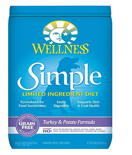 Bien-être simple de dinde sans céréales et de pommes de terre alimentaires pour chiens secs (10 lb)