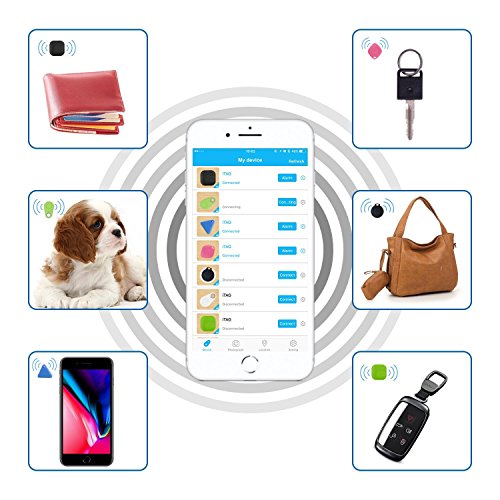 Smart Pet Finder Bluetooth GPS Tracker - 4 Pack Bluetooth Keys Finder Locator for Pet Car Children Wireless Smart Seeker Anti Lost Alarm for Wallet Car Kids Dog Cat Bag Phone Located Selfie Shutter