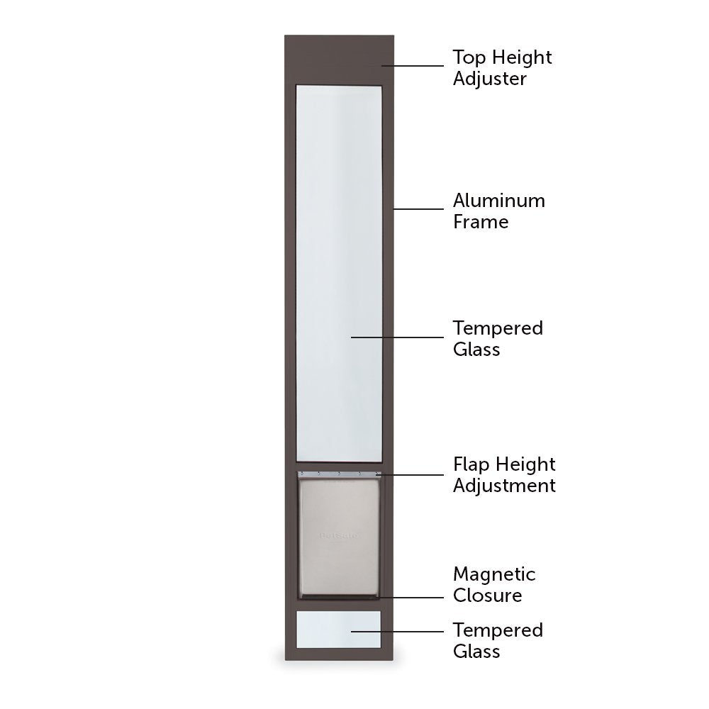 PetSafe Freedom Aluminum Patio Panel Sliding Glass Dog and Cat Door