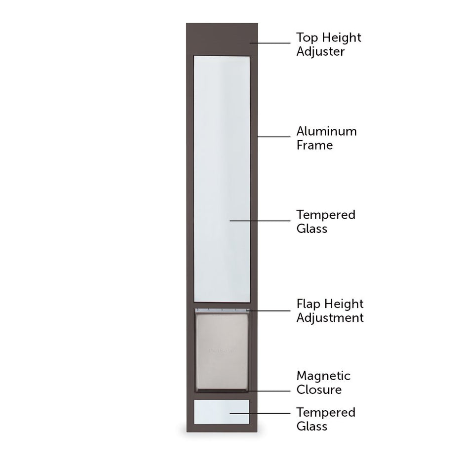 PetSafe Freedom Aluminum Patio Panel Sliding Glass Dog and Cat Door