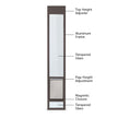 PetSafe Freedom Aluminum Patio Panel Sliding Glass Dog and Cat Door
