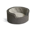 K&H Manufacturation de 30 pouces de 30 pouces sombres confortables, grands, carrés gris / noir