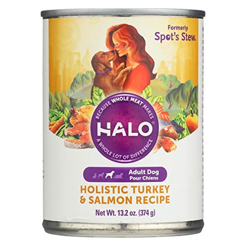 HALO Spots Stew Canned Dog Food Salmon 12 x 13.2oz