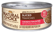 Nutro Natural Choice 10102095 Sliced Chicken & Tuna Entree Adult Cat Food 24/3OZ