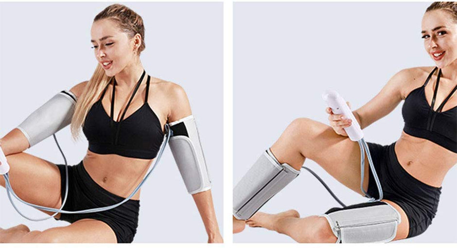 Dual Calf and Foot Air Massager,Air Compression Leg Wraps Massage Therapy Device for Pain Relief Handheld Controll