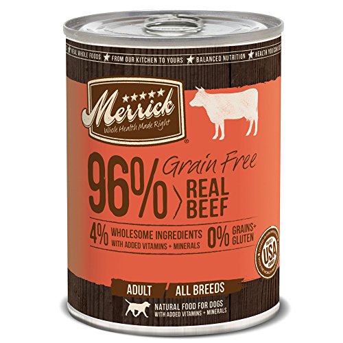 Merrick Grain Free Real Texas Beef Dog Aliments, 13,2 onces, 12 pack