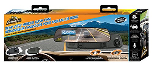 Armor All ADC2-1004-BLK 720 HD Rear View Mirror Dash Cam - Black