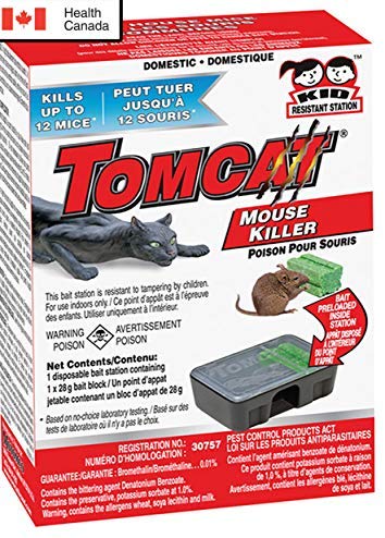 Tomcat Mouse-Rodent Killer-Child et Station d'appâts à 4 packs résistants à un chien