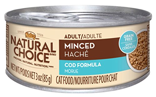 Nutro Natural Choice 10102087 Minced Cod Adult Cat Food 24/3OZ