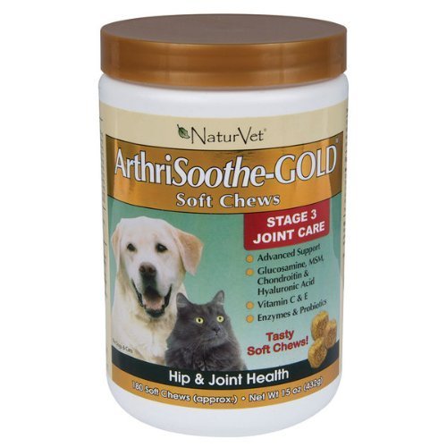 NaturVet 180 Count ArthriSoothe Gold Soft Chew for Pets by NaturVet [Pet Supplies]