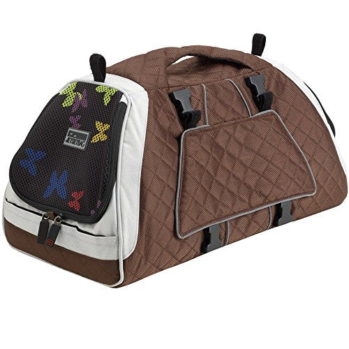 Petego Jet Set Small New Forma Frame Silver Brown Butterfly Pattern